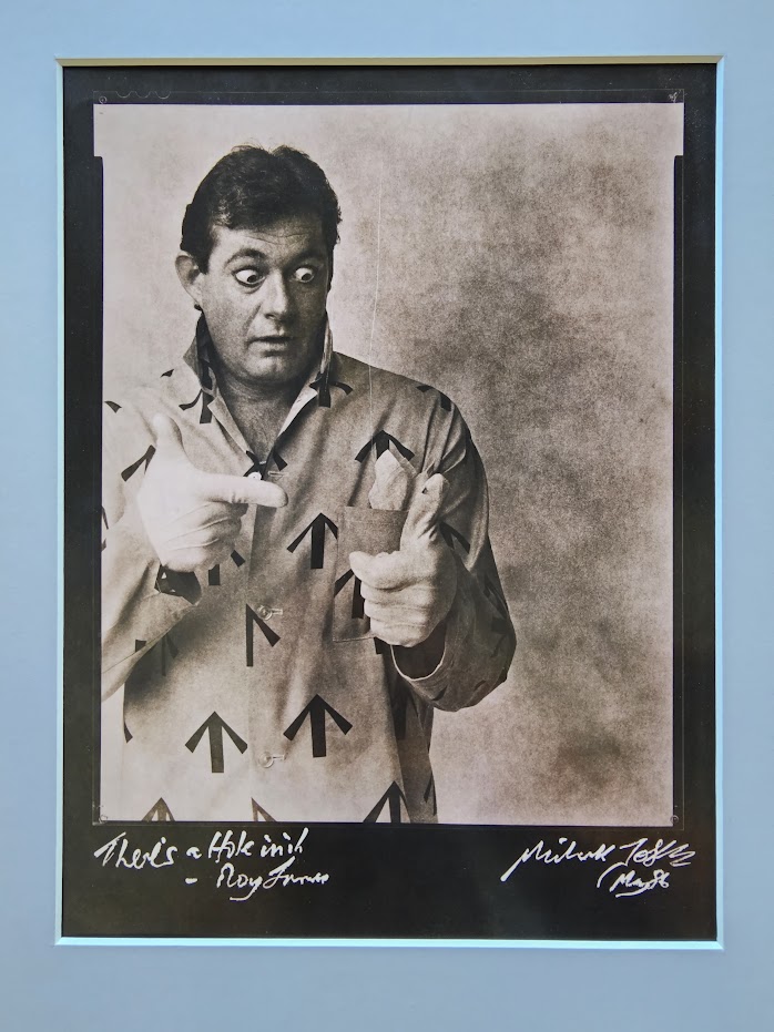 That's a hole in it - the expressive actor Roy James dressed up as a criminal by Michael Joseph