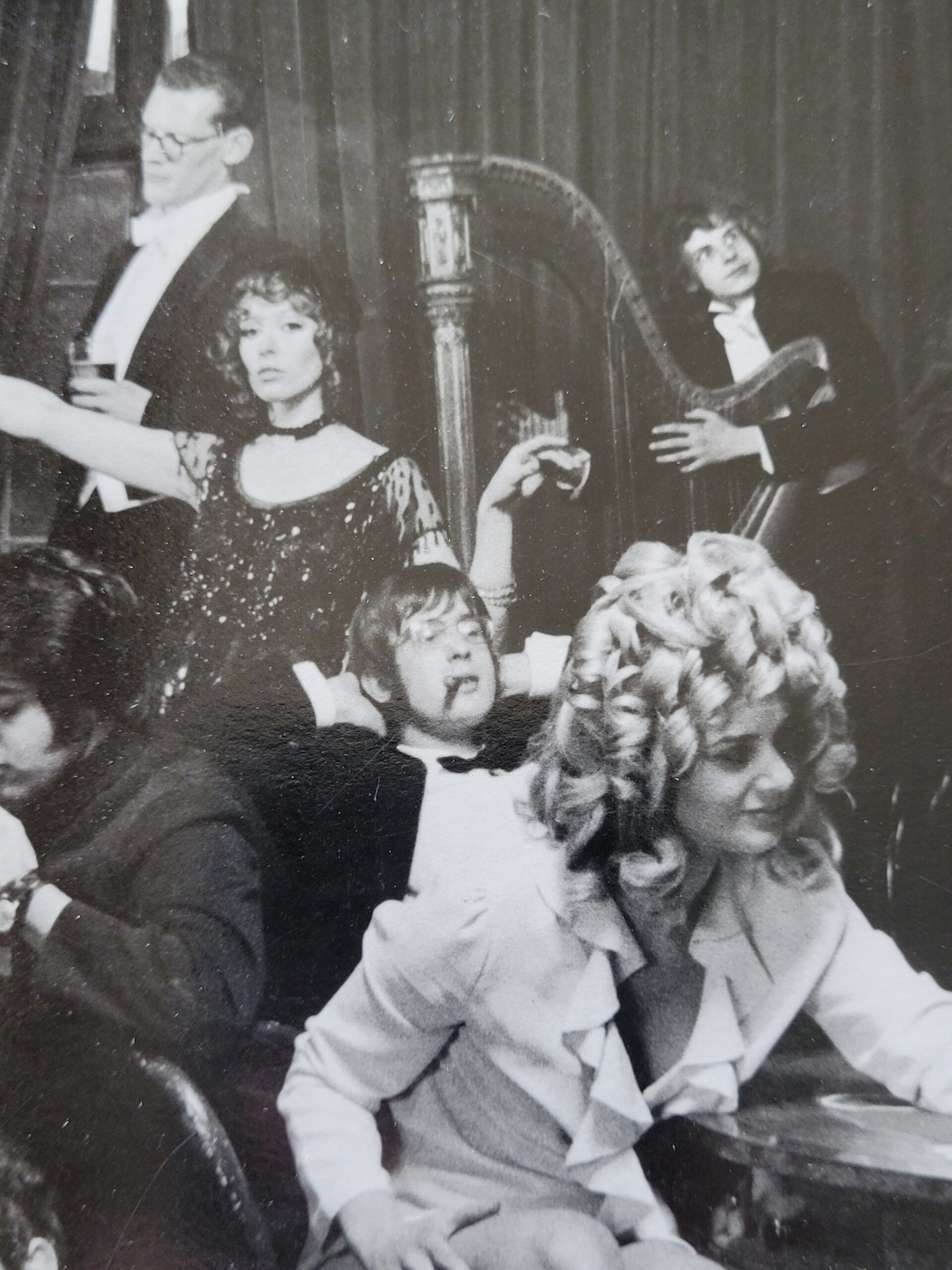 Tiddlywinks college students drinking Whitbread at Crystal Palace, the photographer's first ever orgy, by Michael Joseph