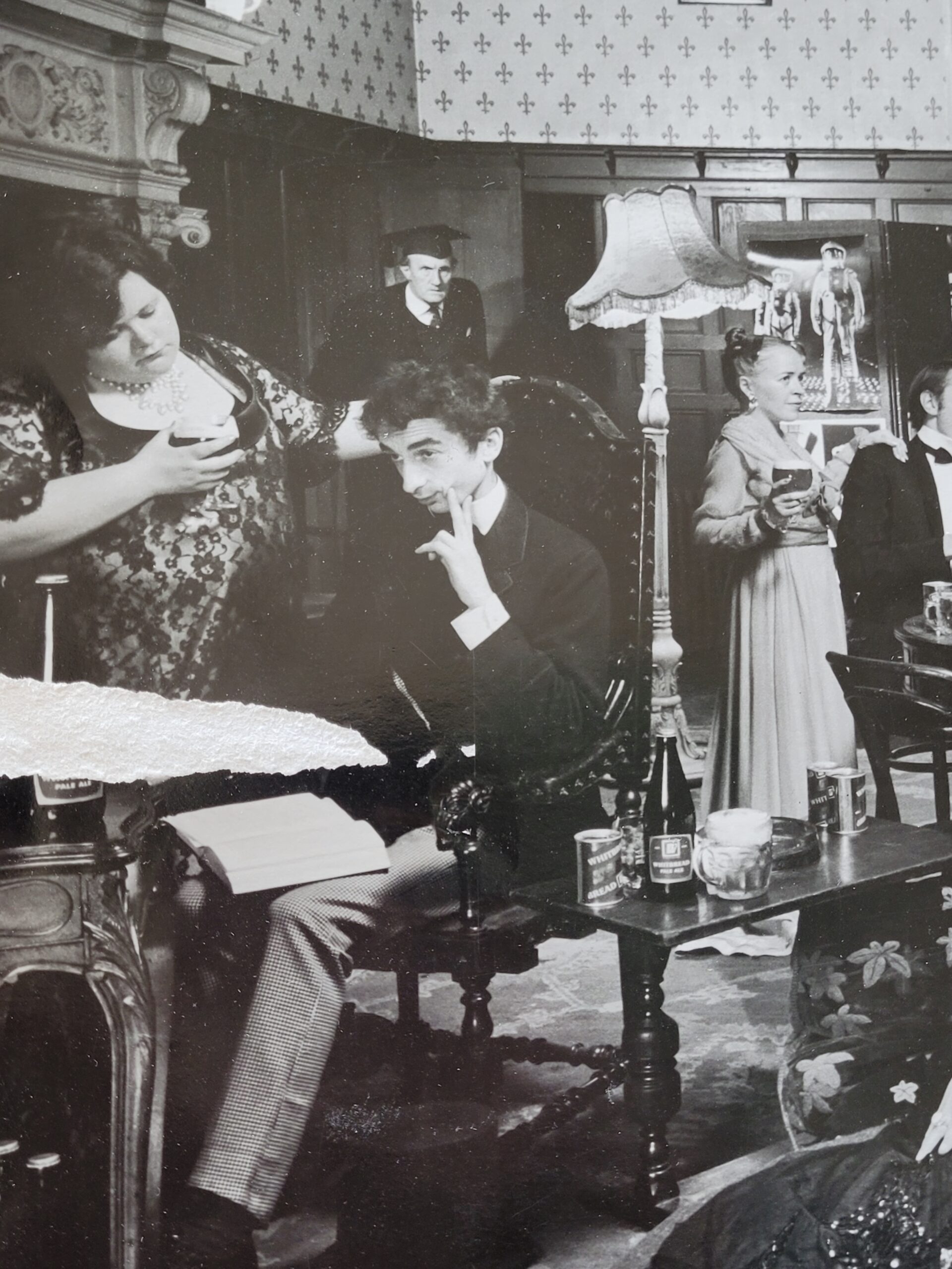 Tiddlywinks college students drinking Whitbread at Crystal Palace, the photographer's first ever orgy, by Michael Joseph