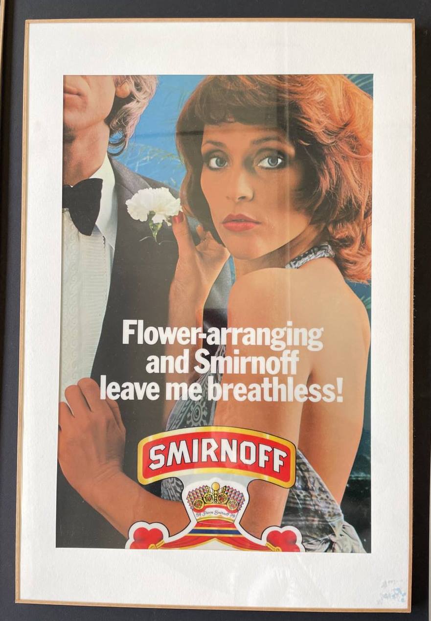 Flower-arranging and Smirnoff leave me breathless!  Solo Power Collection vodka advertisement by Michael Joseph