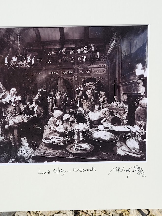 Lord Offley orgy, merrily drinking Port with his friends, black and white by Michael Joseph