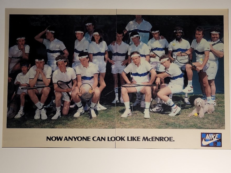 McEnroe lookalike ad, "Now anyone can look like McEnroe" Nike campaign by Michael Joseph