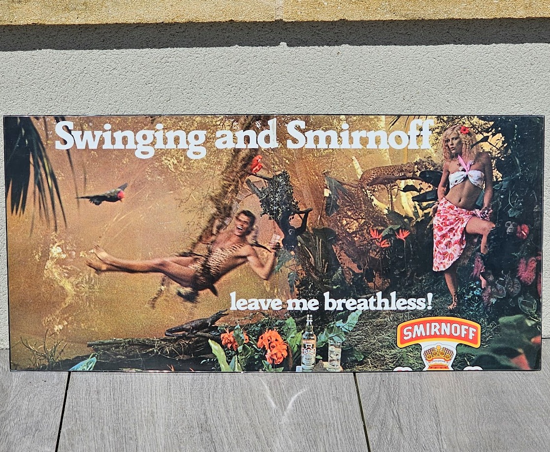 Swinging and Smirnoff, leave me breathless, Tarzan Jane vodka advert, lurking in the woods by Michael Joseph