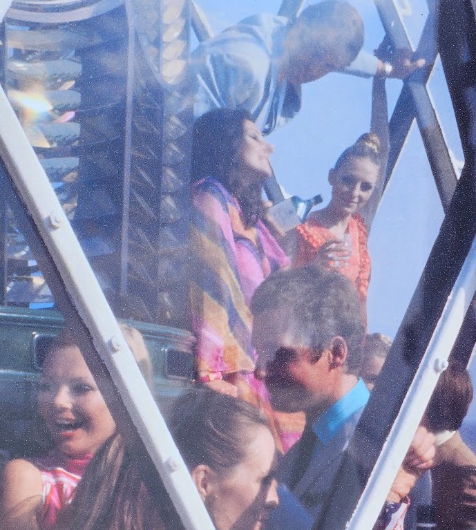 Gordon's gin lighthouse party - six couples having a drinks party, limited edition poster by Michael Joseph