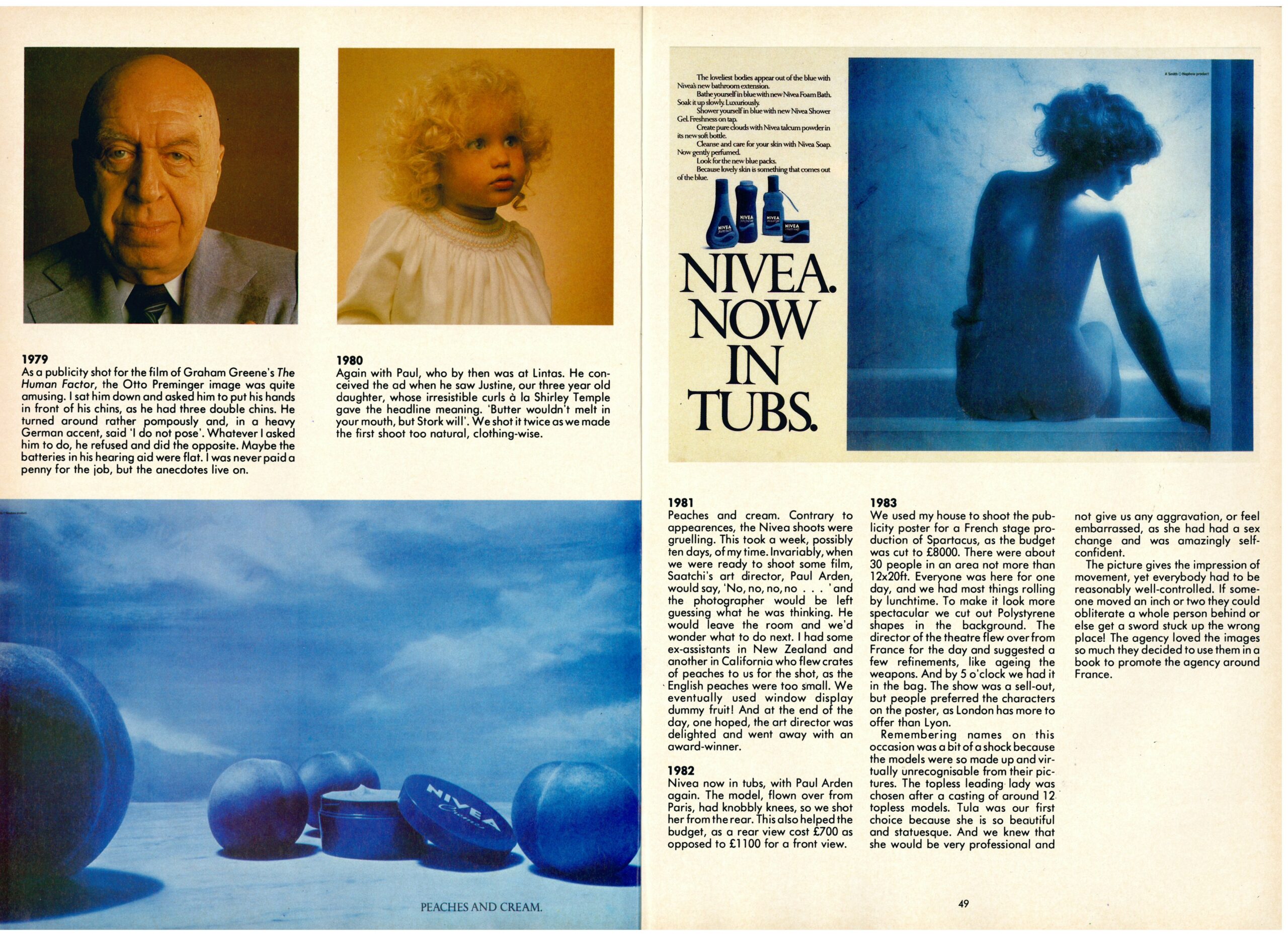 Pic Magazine, article about the work of Michael Joseph, London Advertising Photographer (text in english)
