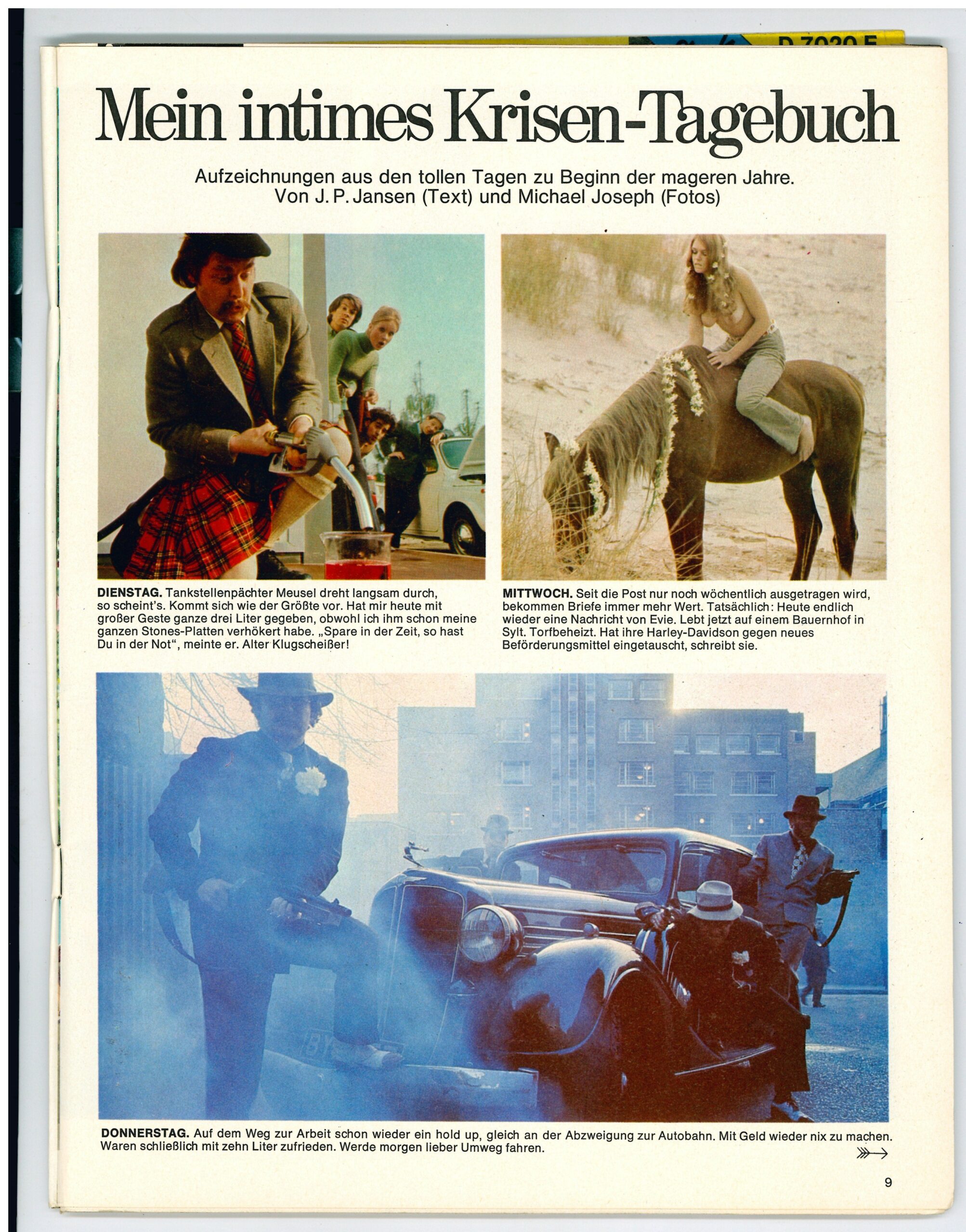 Pardon German Magazine, article on Michael Joseph London Advertising Photographer (text in german)