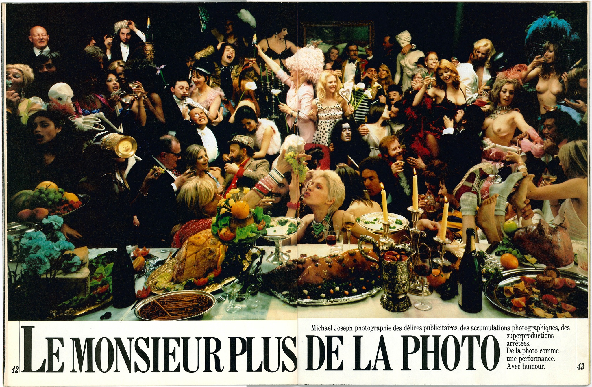 Michael Joseph, Photographe Publicités Londres - Article dans Echo des Savanes - magazine francophone