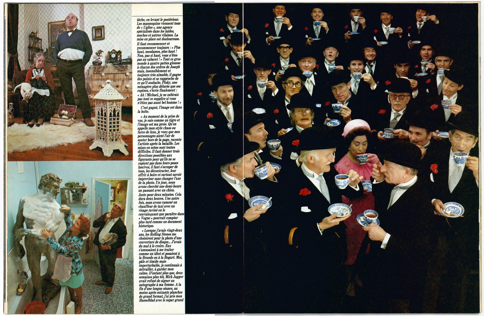 Michael Joseph, Photographe Publicités Londres - Article dans Echo des Savanes - magazine francophone