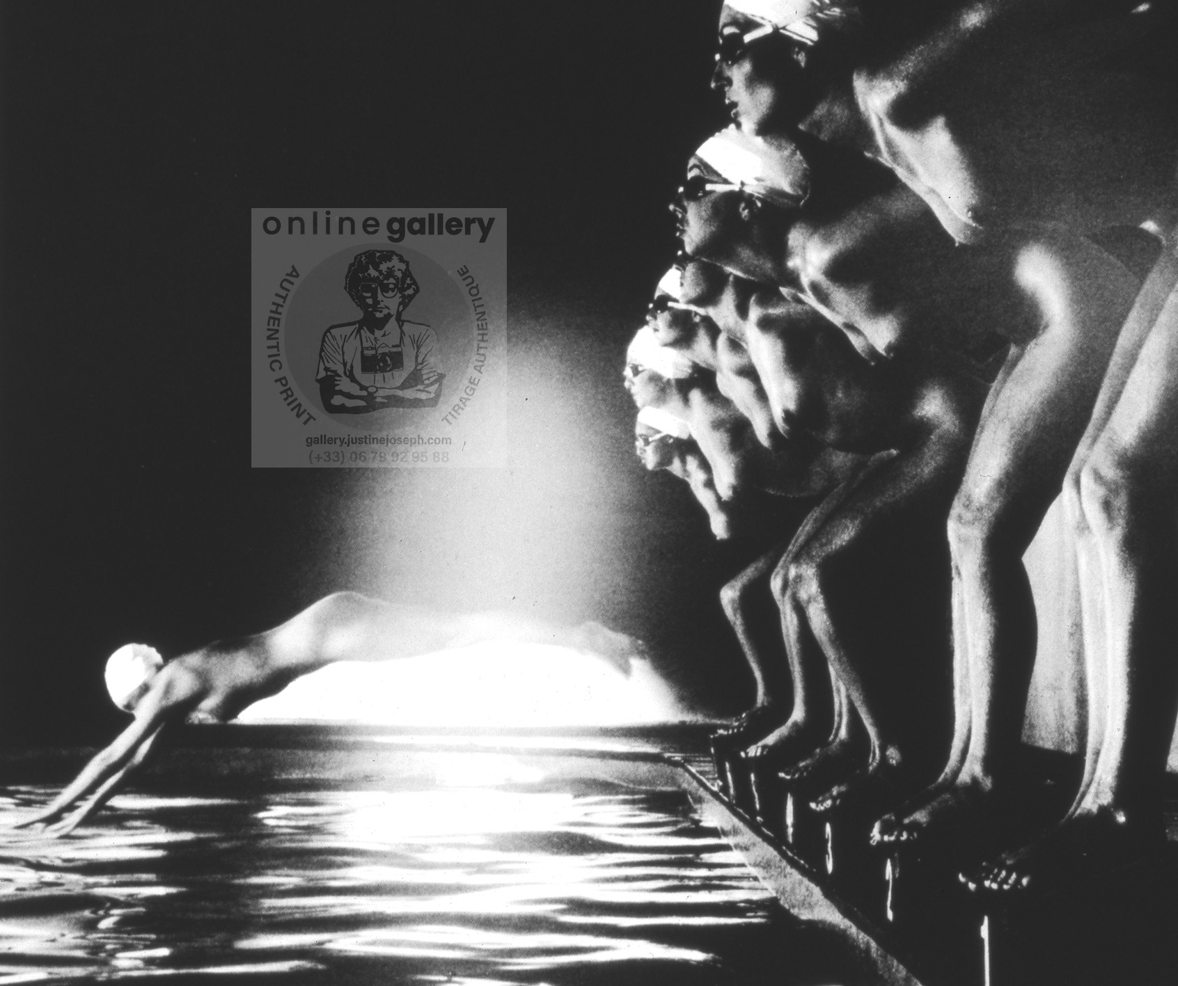 Faux départ - affiche de la série "Pool Ladies" pour US Playboy interview photo-shoot par Michael Joseph